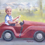 Red Convertible - Acrylic