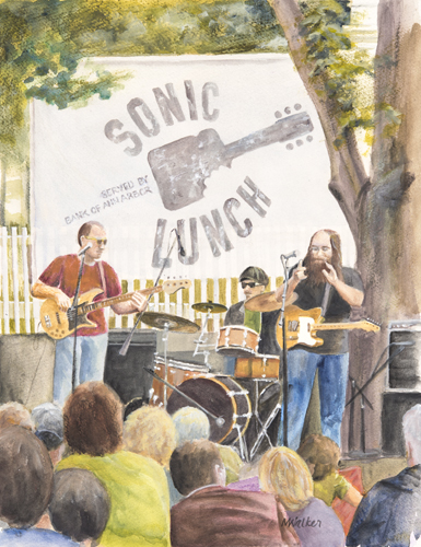 Sonic Lunch - Acrylic Painting