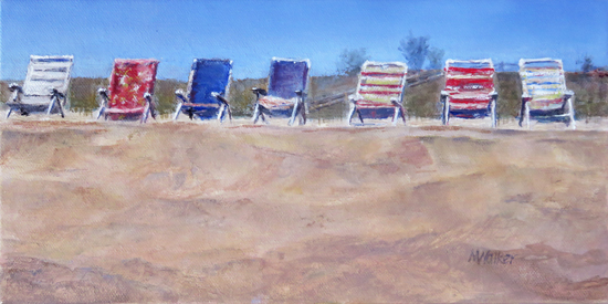 Reserved Seating - Oil Painting